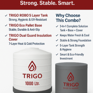 Trigo 3-in-1 Combo – The Future of Water Storage 1000 Ltr.