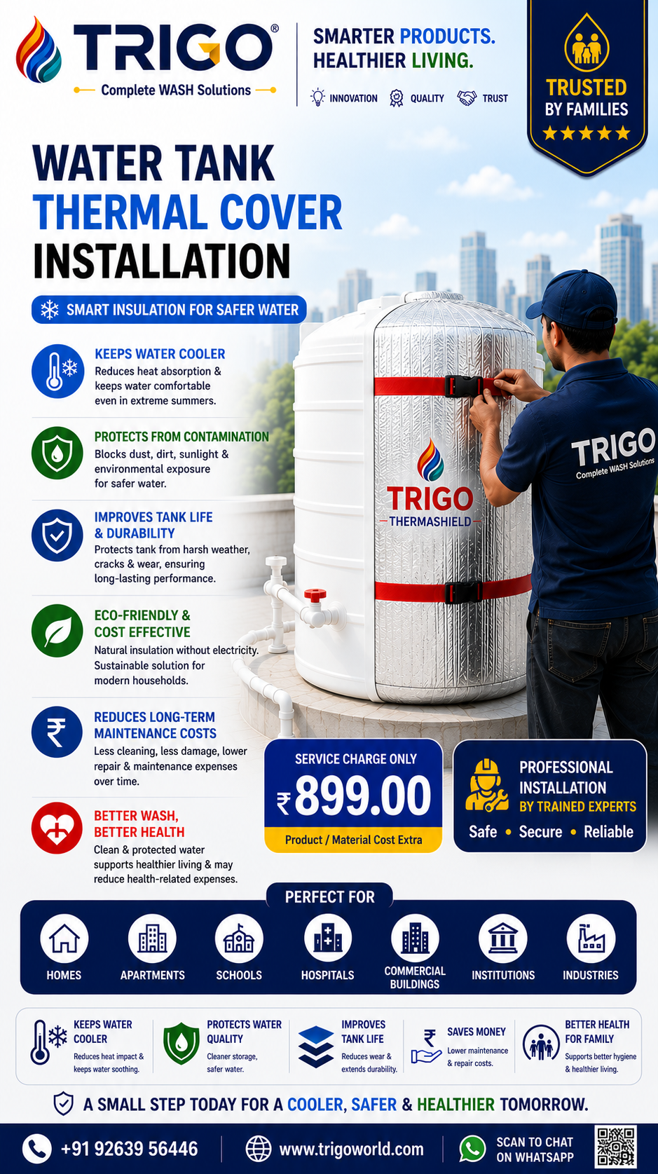 WATER TANK THERMAL COVER INSTALLATION